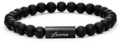 CV couplevibes Personalisierte Armbänder mit individueller Wunschgravur | Partnerarmband | Armband mit Gravur | Freundschaftsarmband Pärchen Armband (1 Armband)