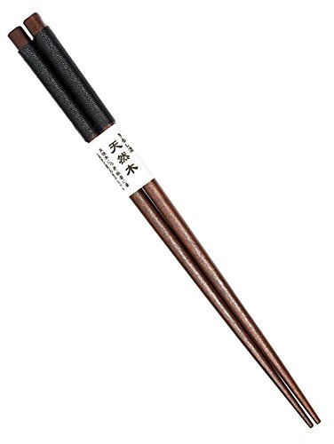 Hagsnec 1 Pairs Japanese Natural Wood Chopsticks Value Pack Black