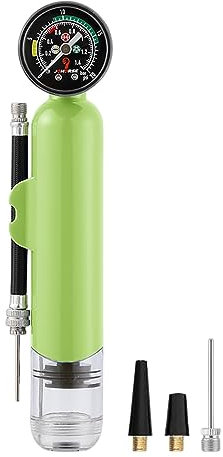Retorno Small Ball Hand Pump, Compact Pressure Gauge Ball Pump, Air Pump with Detachable Hose for Soccer, Basketball, Football, Volleyball, Water Ball, Netball, Gym Ball