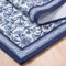 Encasa XO Esstischläufer | Indigo-02 Blockbedruckter Baumwoll-Canvas | 32x150 cm | Jaipur Sanganeri Handabdruck