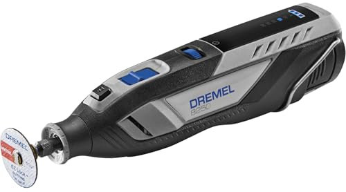 Dremel 8150 Herramienta Rotativa sin cable 12V sin escobillas Velocidad Variable 5.000-30.000 RPM kit con bolsa, 5 accesorios, Batería 2.0Ah+Cargador para amolar, taladrar, fresar, grabar, reparar/DIY