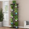 8 Tier Blumenregal Pflanzenregal 136x36x23.5cm, Mehrstöckig Metall Blumenständer, Pflanzenständer Indoor Outdoor, Blumenbank Blumentreppe, Pflanzentreppe Standregal für Garten, Balkon, Terrasse