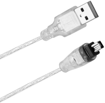 Firewire Kabel auf USB Kompatibel mit Sony DCR-TRV75E DV Kamera Firewire IEEE 1394 4Pin Stecker auf USB A, iLink Adapterkabel auf 4-poligen Firewire IEEE-1394-Stecker