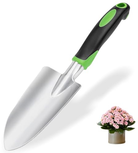 Paleta Jardinería, Pala de Jardin Acero Inoxidable, Pala de Mano Jardineria, Paleta para Plantas, Palas para Trasplantar Plantas, para Plantar, Trasplantar, Desmalezar, Escarificar(C)