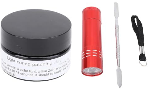 SALALIS Kit de Masilla Fotopolimerizable de Solidificación Rápida para Impresiones 3D, Modelos y Manualidades con Raspador para Dar Forma Fácilmente