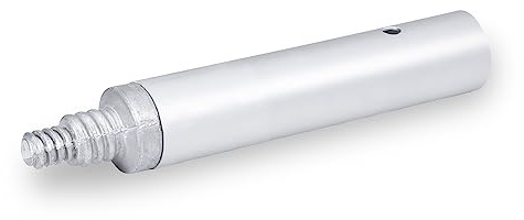 MARSHALLTOWN Threaded Handle Adapter, Concrete Tools, 1-3/4 Inch Push Button Adapter with Male Threaded End, Extend the Reach of Concrete Tools, 15538