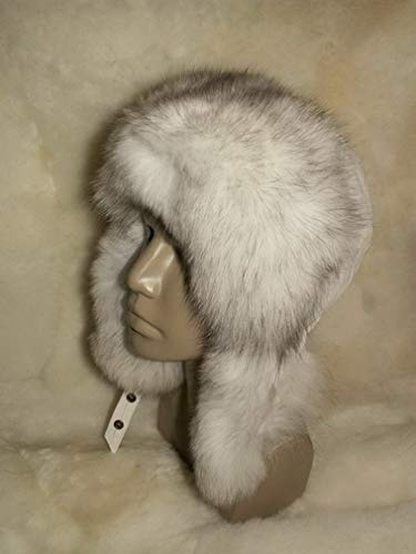 Natur-Fell-Shop ECHTE PELZMÜTZE FELLMÜTZE Pelz Nappaleder BLAUFUCHS NEU