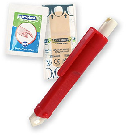 HeavySun Zeckenzange - Zeckenpinzette - Zeckenentferner zum entfernen von Zecken (ROT)