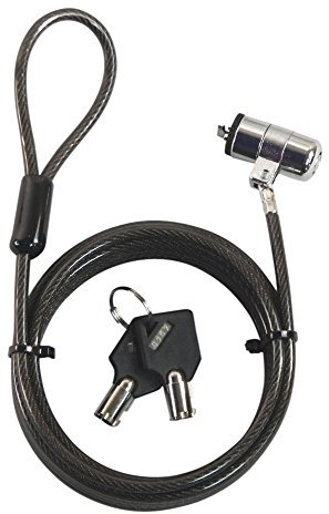 Sendt 10 Foot Black Notebook/Laptop Keyed Lock Security Cable Extra Long!