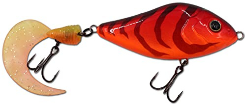 Wild Devil Baits Tail Bait Jerkbait Jerk Wobbler (Red Devil, 13cm)