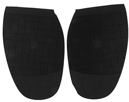 SM SunniMix 1 Par de Medias Suelas Antideslizantes Suministros de Reparación de Zapatos Pad Protector de Talón Negro