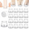 Aneaseit Chair Leg Floor Protectors - 1 1/2 x 16 pcs Crystal - Felt Bottom Soft Silicone Protector Pads for Furniture Feet & Hardwood Floors - Medium