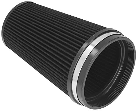 Filtre à Air Conique Rond, Pince Universelle sur Filtre à Air Filtre à Cône D'admission D'air à Haut Débit 150mm/6in Filtre à Air D'admission pour Voiture
