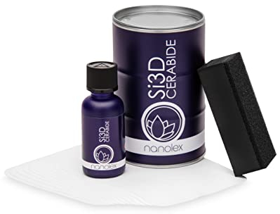 Nanolex Si3D CERABIDE (30ml), Keramikversiegelung, für erhöhte Lackhärte 9h und Farbvertiefung, Ceramic Coating für langanhaltenden Schutz, Lackversiegelung mit Lotuseffekt