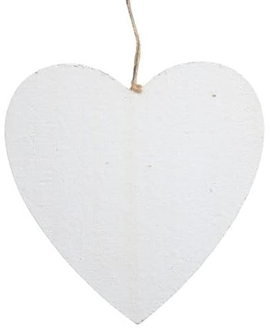 2 Stk Holzherz weiss 15x15cm Hänger fd11 Holzherzen Deko Herzen Raumdeko Hochzeitsdeko Vintage Nostalgie Schriftzug Wandeko Anhänger Holzherzen Namenskarten