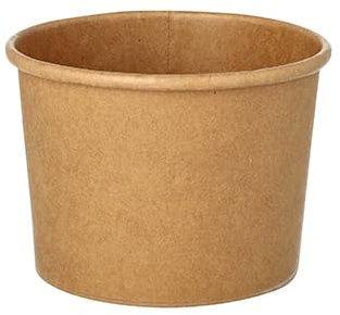 Starpak 500 soppkoppar, kartong rund 350 ml Ø 9,8 cm – 7 cm brun