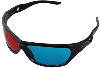 Yililay 3D -Brille für Fernseher, Universal Blue und Red 3D -Brille für Heimnutzung TV Kinos 3D -Spiel