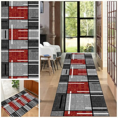 Tappeto da Cucina Lavabile in Lavatrice, Tappeto Passatoia per Corridoio Lungo, Tappeti Runner antiscivolo Area 40 x 150 cm Tappeti Runner per Cucina, Ingresso, Camera da letto Scale Interni Esterno