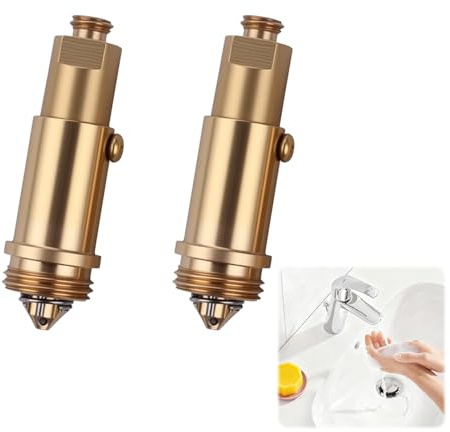 Válvula para Lavabo Clic Clac, 2 Piezas Tapón de Resorte de Latón, Núcleo Rebotante, Se Utiliza para Reemplazar Piezas Rotas, Adecuado para Bañeras y Tapones de Desagüe del Fregadero
