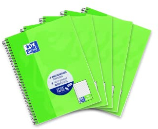 Hamelin Pappersmärken 384508027 högskoledynor A5 optiskt papper 90 g/m² fodrat laminerat omslag 9 mm 80 ark paket med 5