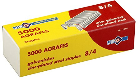 WONDAY BOITE DE 5000 AGRAFES 8/4 GALVANISEES