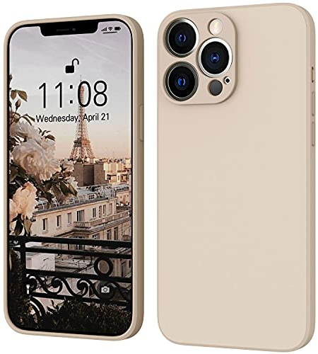 ORDA für iPhone 13 Pro Hülle Silikon Case, Handyhülle für iPhone 13 Pro Ultra Dünn Slim mit Microfiber, Kratzfeste Rundumschutz Case Schutzhülle Hülle für iPhone 13 Pro 6.1'' Khaki
