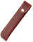 MiOYOOW Federmäppchen aus Leder Kugelschreiber Etui tragbares Federmäppchen Retro-Stiftehalter mit Druckknopf Leder Stift Etui für die Schule Zuhause Arbeit Büro