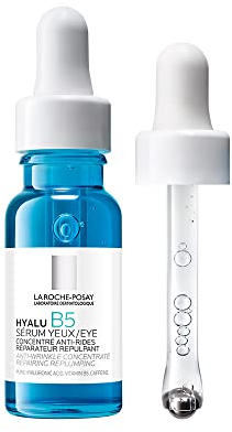 La Roche Posay Sérum de Ojos, Tratamiento Dermatológico Reparador y Rellenador, Apto para Pieles Sensibles, Fórmula con Ácido Hialurónico y Vitamina B5, Hyalu B5, 15 ml