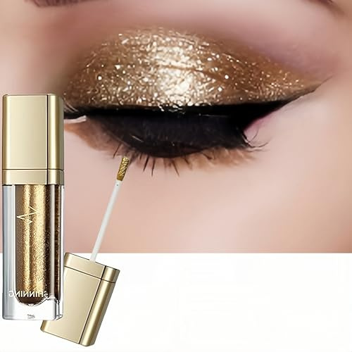 Cutiolly Ombretto Liquido Glitter, Occhi, Metallic Eyeshadow, Liquido, Shadow, Liner Liquidi Shimmer Glitter Metalliche