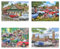 The House of Puzzles Nice Day For A Drive Jigsaw Set - 4 x 500 Piece Jigsaws For Adults, Multi Puzzle Pack, Artist Illustrated, Deluxe Puzzle Gifts, Sustainably Made