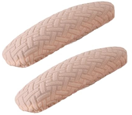 Jiuvaso Copri Braccioli per Sedia da Ufficio, 2 Pezzi, Protezioni Elastiche, Beige
