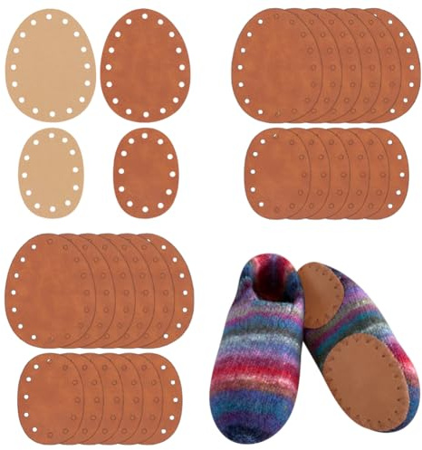 OLYCRAFT 24Pcs 2 Sizes Non Slip Pads for Shoes Faux Suede Shoe Sole Protector Anti-Slip Shoe's Grips Protector Light Brown Replacement Pad Forefoot Insole Pad for Dancing Shoes High Heeled Shoe