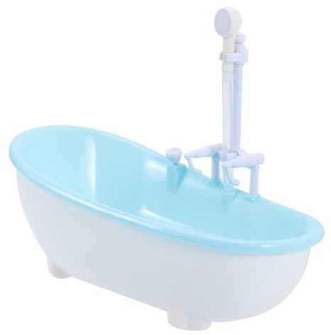 ORFOFE Miniature Electric Doll Bath Tub with Water Spray Function for Pretend Play Smooth Surface Bathtub for Doll Washing Fun and Interactive Bath