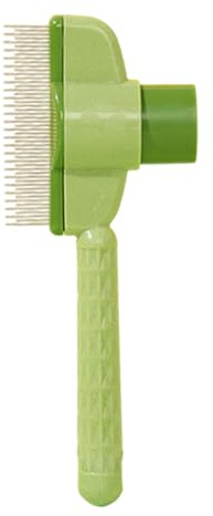 Cepillo De Acicalamiento Para Gatos, Mango Ergonómico Cepillo Slicker Rastrillo Click Limpieza, para Gatitos, Para Cuidado Pelo Cachorro Subpelo Banio Limpieza