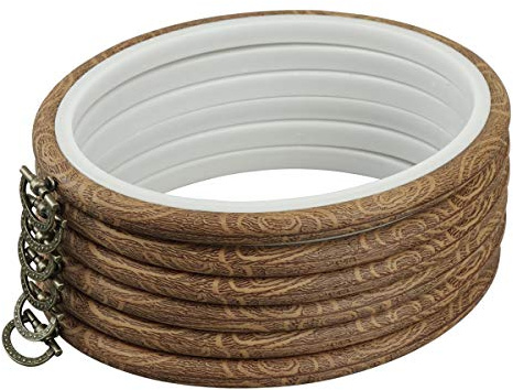 6 Pack 4.7x5.9 inch Mini Bamboo Circle,Embroidery Hoop Cross Stitch Hoop Ring for DIY Art Craft Handy Sewing (6 Pack 4.7x5.9 inch)