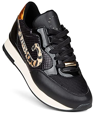 Cruyff Parkrunner schwarz Leopard Sneaker Damen Größe 39