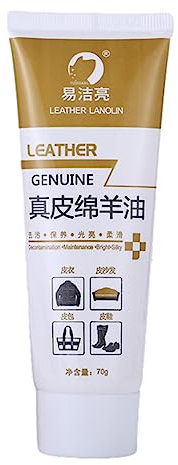 Rianpesn Acondicionador para Cuero - Aceite para Cuero con Lanolina y Cera Palma,Suavizante Cuero 70 g, Kit Limpieza y Cuidado, acondicionador Cuero para Chaqueta