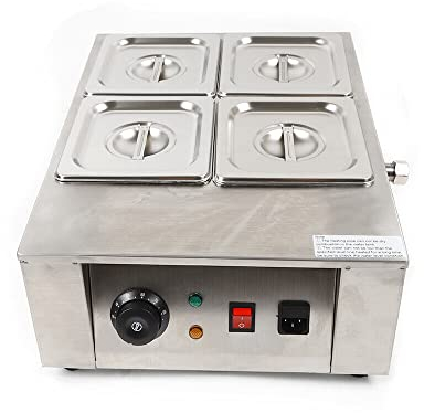 4-Schlitz-Schokoladenschmelzer 1000W Elektrischer Schokoladenschmelztopf 30-80°C Für erhitzbare Schokolade