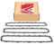 3-Pack 18 Inch Chainsaw Chain 62 Drive Links，3/8 Pitch, 0.050 Gauge,Fit for Craftsman,Remington, Greenworks,Husqvarna Chainsaws and More!German Steel Material