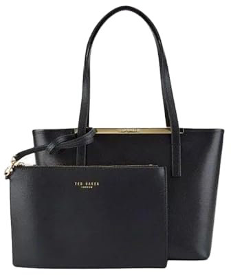 Ted Baker London Iyssy Damen-Schultertasche aus Leder, Schwarz, Schwarz , One Size