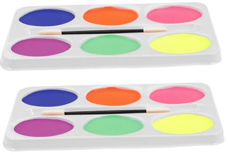 WEKADRIN 2pcs Athena Face Paint Colors Oil- Makeup Kit for Halloween Party Festival Stage Performance
