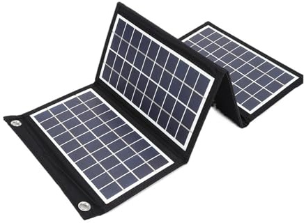 Hopfällbar Solpanel, Hopfällbar Solpanel Powerbank Med Batteriladdare för hemmet, camping