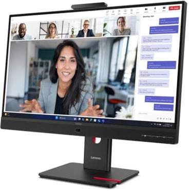 Lenovo ThinkVision T27qd-4v - LED-Monitor - 2560 x 1440 QHD @ 120 Hz - IPS - 350 cd/m² - 1500:1-4 ms - HDMI, 2xDisplayPort, 2xUSB-C - Lautsprecher - Finsternis schwarz
