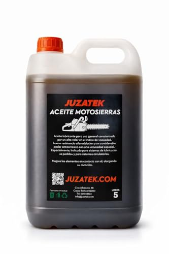 Aceite para cadena de Motosierra JUZATEK – Aceite Lubricante de Alta Viscosidad – Protección Anticorrosiva y Antioxidante – Para Sistemas de Lubricación y Circulatorios