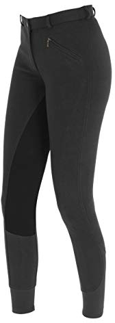 Covalliero Reithose Economic, Vollbesatz Damenreithose, Schwarz, 42