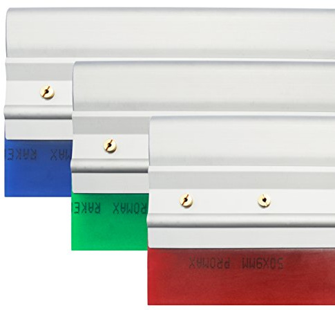 6 - Aluminum Squeegee Handle Set (Single Durometer) (Green 70 Durometer)