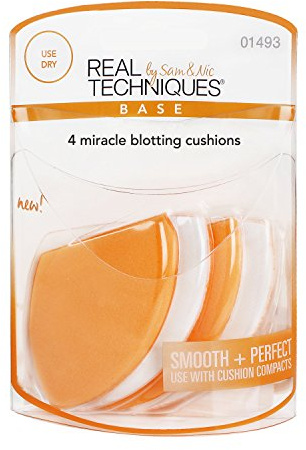REAL TECHNIQUES Pack de 4 Éponges Absorbantes