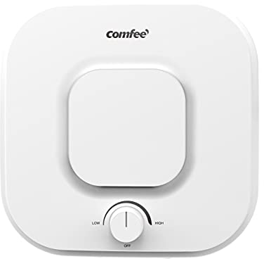Comfee' Scaldabagno Elettrico 10 Litri D10-15Veo Classe A, Sopra Lavello ad Accumulo - Leggero, Compatto Facile da Installare – Ideale per Piccole Utenze