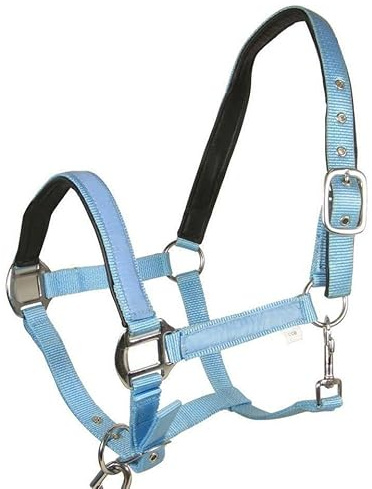 Best On Horse Headcollar Halter - Equestrian Padded Pony Cob Classic Nylon Headcollar with Adjustable Buckle Closure - Outdoor Horse Riding Equipment?