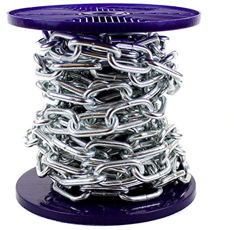 Ali's DIY Strong BZP Bright Zinc Plated Heavy Duty Steel Chain 3MM - 0.5 Metre (Half Metre) Custom Cut Length